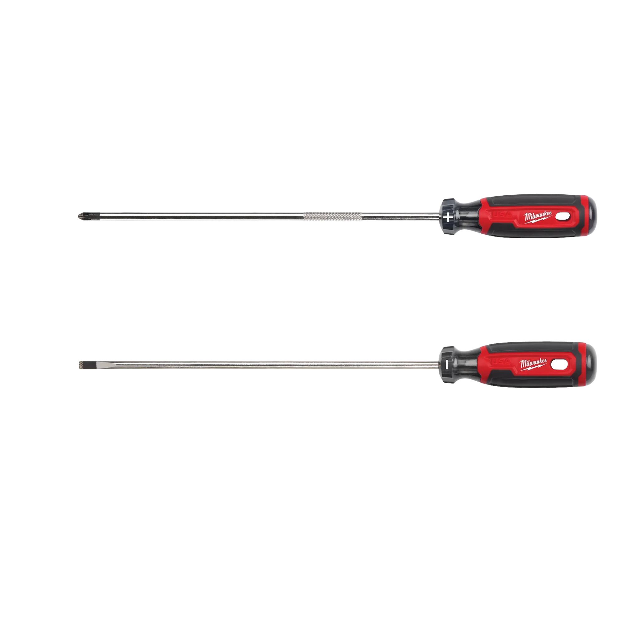 Milwaukee 2 PC. 10" Cushion Grip Screwdriver Set from Columbia Safety
